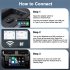 Wireless Auto Dongle Plug and Play USB Replacement Easy Use Wireless Auto Adapter for Android Auto Panel Display Black