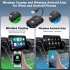 Wireless Auto Dongle Plug and Play USB Replacement Easy Use Wireless Auto Adapter for Android Auto Panel Display White
