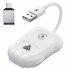 Wireless Auto Dongle Plug and Play USB Replacement Easy Use Wireless Auto Adapter for Android Auto Panel Display White