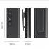 Wireless Aux Car Adapter 250mA h LED Digital Power Display Portable Mini Audio Receiver For Car Home Stereo Speaker black
