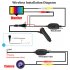 Wireless Backup Camera Kit 4 3 inch Tft Lcd Rear View Mirror Monitor Waterproof Night Vision Back up Camera Kit Black