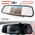 Wireless Backup Camera Kit 4 3 inch Tft Lcd Rear View Mirror Monitor Waterproof Night Vision Back up Camera Kit Black