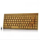 Wireless Bamboo Keyboard which is Eco Friendly and Great for Anyone Interested in Purchasing a Natural and Stylish Wireless Keyboard 