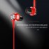 Wireless Bluetooth 5 0 Earphones Neck mounted Magnetic Sports Earbuds Noise cancelling Neckband In ear Headphones G03 red