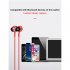 Wireless Bluetooth 5 0 Earphones Neck mounted Magnetic Sports Earbuds Noise cancelling Neckband In ear Headphones G03 red