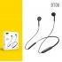 Wireless Bluetooth 5 0 Sports Headset Stereo Heavy Bass Hanging Neck Bluetooth Headset White
