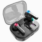 Wireless Bluetooth Earbuds TWS 5 0 Earphone Waterproof Sport Intelligent black