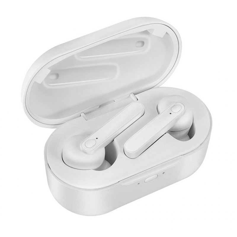 Wireless Bluetooth Earphones Bluetooth 5.0 Stereo Waterproof Mini TWS Headsets With 2000mAh Power Bank Binaural HD Call  white