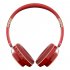 Wireless Bluetooth Earphones Sports Folding Retractable Gaming Music 08s Headset red