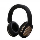 Wireless Bluetooth Foldable Headset <span style='color:#F7840C'>FM</span> <span style='color:#F7840C'>Radio</span> Stereo Music Portable Headset black gold