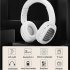 Wireless Bluetooth Foldable Headset FM Radio Stereo Music Portable Headset white