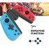 Wireless Bluetooth Game Handle For Ns Left And Right Small Handle With Grip Vibration Somatosensory Red blue