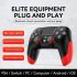 Wireless Bluetooth Gamepad Vibration 6 axis Console Controller Joystick Compatible for Ps4 Purple Yellow