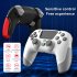 Wireless Bluetooth Gamepad Vibration 6 axis Console Controller Joystick Compatible for Ps4 Sea Blue