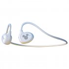 Wireless Bluetooth Headphones Air Conduction Open Ear Stereo Earphone Lightweight Sports Headset white mickey
