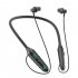 Wireless Bluetooth Headphones Neck hanging Type Digital Display Headset Low latency Gaming Earphone youth green