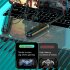 Wireless Bluetooth Headset with Digital Display Half In ear Sports Stereo Hanging Neck Headphones Black