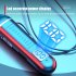 Wireless Bluetooth Headset with Digital Display Half In ear Sports Stereo Hanging Neck Headphones Blue