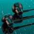 Wireless Bluetooth Headset with Digital Display Half In ear Sports Stereo Hanging Neck Headphones Pink