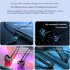 Wireless Bluetooth Headset Ai Smart Voice Control Neckband Earphones Smart Digital Display Headphones red