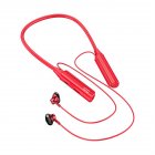 Wireless Bluetooth Headset Ai Smart Voice Control Neckband Earphones Smart Digital Display Headphones red