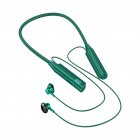 Wireless Bluetooth Headset Ai Smart Voice Control Neckband Earphones Smart Digital Display Headphones green