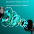 Wireless Bluetooth Headset Led Digital Display Hanging Neck Stereo Noise Cancelling Sports Earphones Bl 021 Black