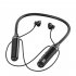Wireless Bluetooth Headset Led Digital Display Hanging Neck Stereo Noise Cancelling Sports Earphones Bl 021 Black