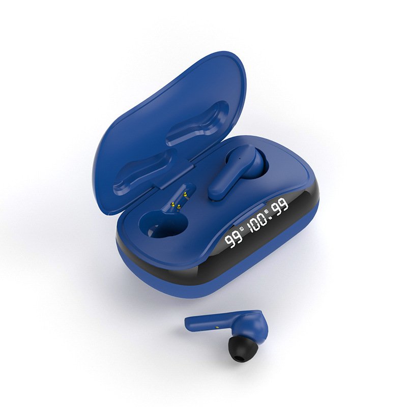 Wireless Bluetooth Headset Binaural In-ear Stereo Tws-210 Waterproof Ipx5 Earphones blue