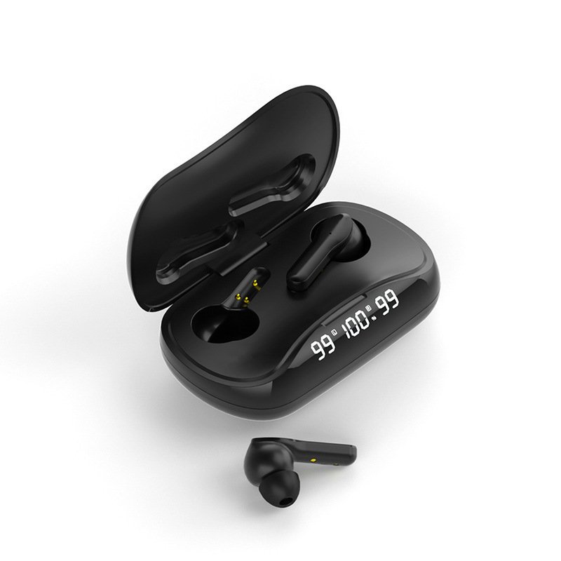 Wireless Bluetooth Headset Binaural In-ear Stereo Tws-210 Waterproof Ipx5 Earphones black