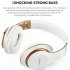 Wireless  Bluetooth  Headset Bluetooth 4 1 Earphone Long Lasting 6s Headset Usb Charging White gold