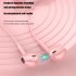 Wireless Bluetooth Headset Hanging Neck Band Anti drop Sports Earphones Pink