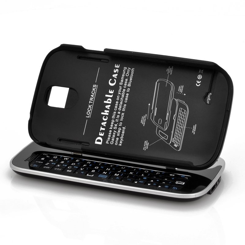 Wireless Slideout Keyboard for Samsung S4 (B)