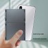 Wireless Bluetooth Keyboard Rechargeable Super Thin 3 Folding Keypad with Touchpad for Phone Tablet Pearl Gray
