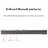 Wireless Bluetooth Keyboard Rechargeable Super Thin 3 Folding Keypad with Touchpad for Phone Tablet Pearl Gray