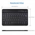 Wireless Bluetooth Keyboard For Tablet PU Leather Case Stand Cover  OTG pen For Pad 7 8 Inch 9 10 Inch  black 7 8 inch