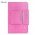 Wireless Bluetooth Keyboard For Tablet PU Leather Case Stand Cover  OTG pen For Pad 7 8 Inch 9 10 Inch  Pink 7 8 inch