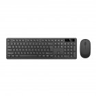 Wireless Bluetooth Keyboard Mouse Set 2.4g Plug-Play Waterproof Keyboard Mouse For Desktop Laptop Compact Black