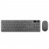 Wireless Bluetooth Keyboard Mouse Set 2 4g Plug Play Waterproof Keyboard Mouse For Desktop Laptop Compact White