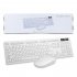 Wireless Bluetooth Keyboard Mouse Set 2 4g Plug Play Waterproof Keyboard Mouse For Desktop Laptop Compact White