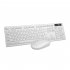 Wireless Bluetooth Keyboard Mouse Set 2 4g Plug Play Waterproof Keyboard Mouse For Desktop Laptop Compact White