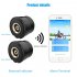 Wireless Bluetooth Motorcycle TPMS Tire Pressure Monitor System External Sensors