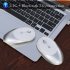 Wireless Bluetooth Mouse 3 Modes Bluetooth 5 0 3 0 2 4G Wireless Rechargeable Mouse Silver