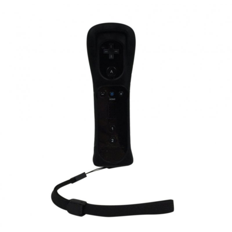 Wireless Bluetooth Remote Controller for Wii Gamepad with Silicone Case motion sensor  black