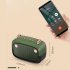 Wireless Bluetooth Speaker Cartoon Portable Insert Card Electroplate Speaker Army green