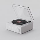 Wireless Bluetooth Speaker Alarm Clock Cute Retro Vinyl Turntable Small Audio