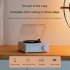 Wireless Bluetooth Speaker Alarm Clock Cute Retro Vinyl Turntable Small Audio Desktop Ornament Yellow