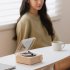 Wireless Bluetooth Speaker Alarm Clock Cute Retro Vinyl Turntable Small Audio Desktop Ornament Yellow