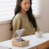 Wireless Bluetooth Speaker Alarm Clock Cute Retro Vinyl Turntable Small Audio Desktop Ornament Yellow
