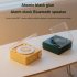 Wireless Bluetooth Speaker Alarm Clock Cute Retro Vinyl Turntable Small Audio Desktop Ornament Yellow